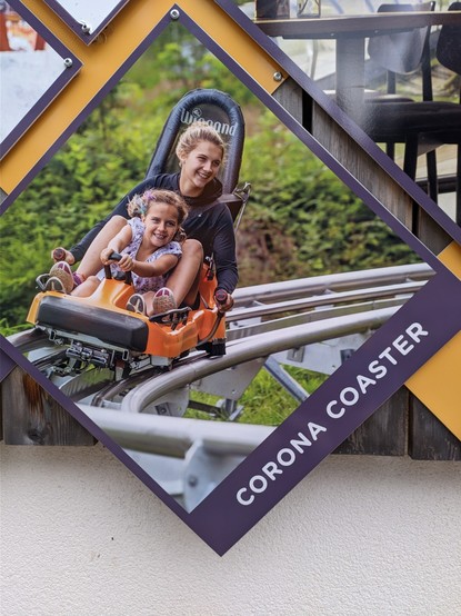 Foto von der Sommerrodelbahn mit dem Namen Corona Coaster